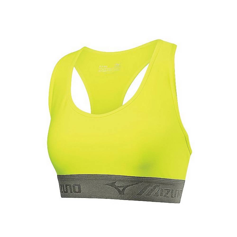 Sujetador Deportivo Mizuno Alpha Mujer Amarillo/Negras Baratas FIQG-89571